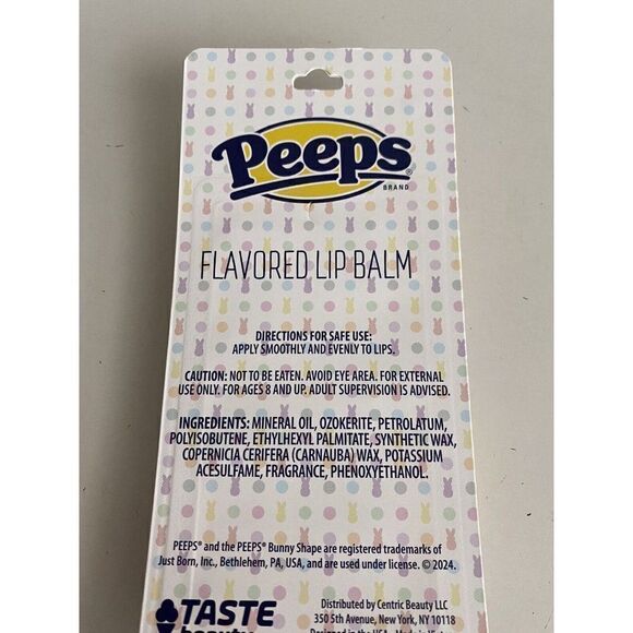 8 Pack Peeps Flavored Lip Balm Easter Basket Stuffer Cotton Candy Vanilla Grape - Picture 9 of 13